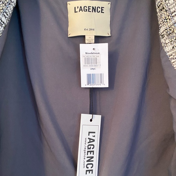 L’AGENCE Adette Grey Tweed Blazer - Picture 7 of 14